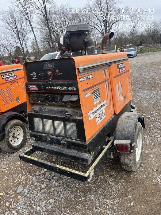 2021 Lincoln Electric Vantage 549X Ready Pak 3, ORANGE (includes trailer, cable rack, fender light kit)