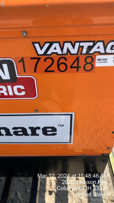 2021 Lincoln Electric Vantage 322 Vantage 322 Ready Pak 3 w/ Decals, ORANGE (includes trailer, cable rack, fender light kit) NO Telematics