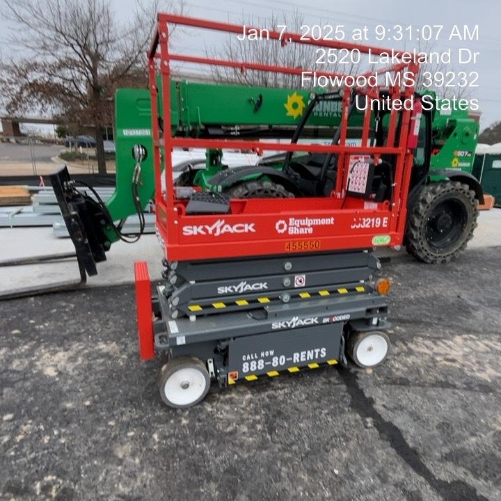 2024 Skyjack SJ3219 Electric Drive, Sld NM Tires, DBcns, RFRails, Power to Platform, T3 + Access Control