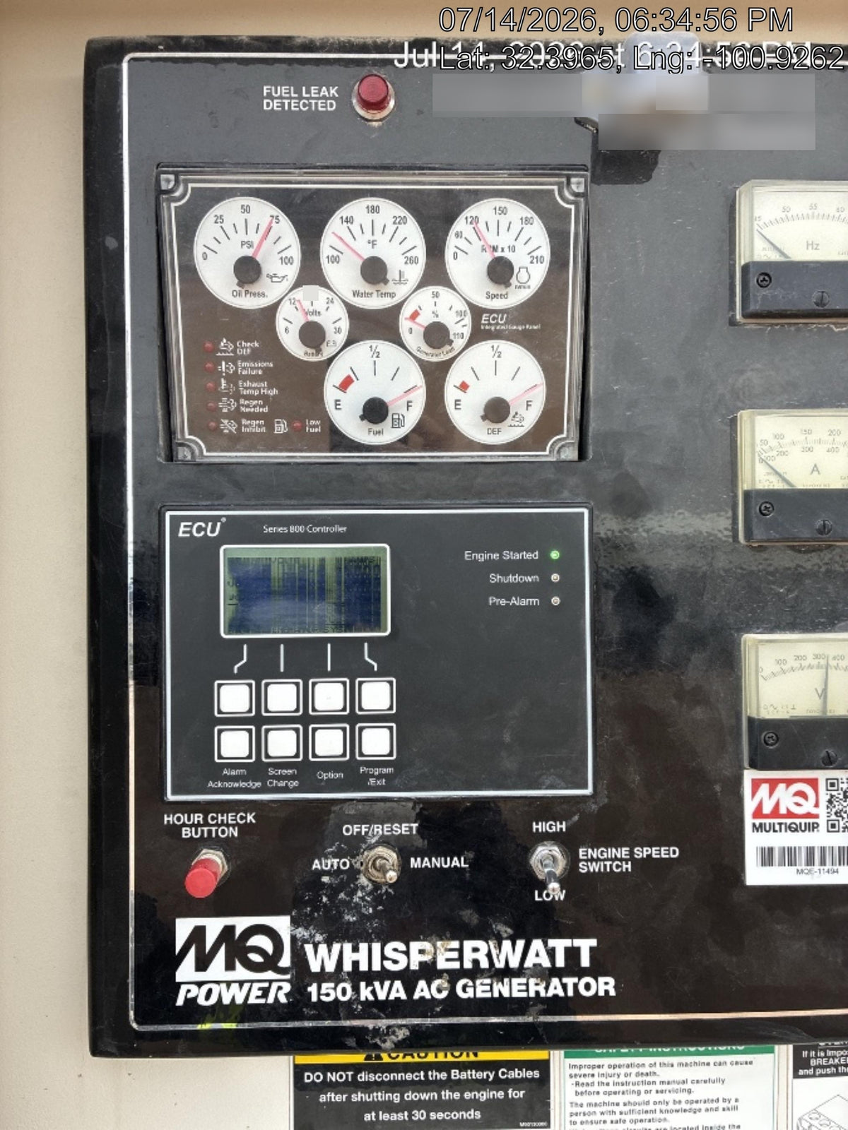 2019 MULTIQUIP DCA150SSJU4F2