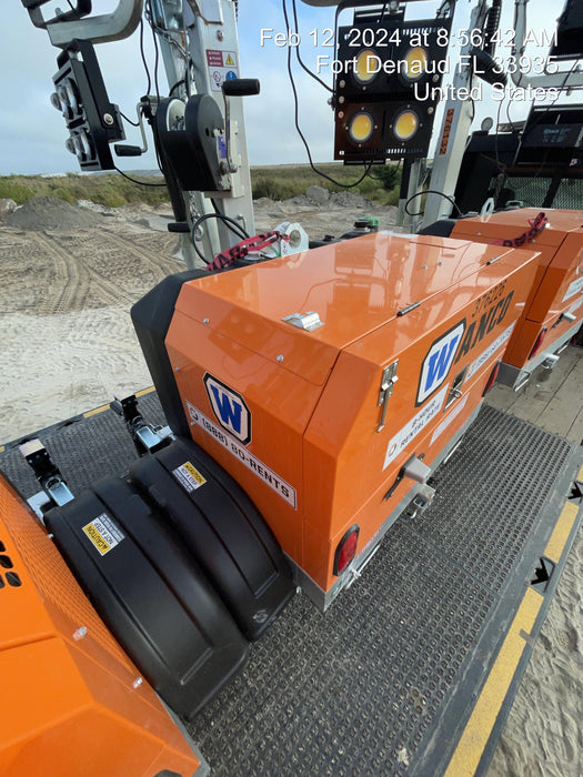2023 Wanco WLTT-4MM4K Diesel, Deep Sea Controller, Shore Power Plug, Auto Start, (4) 350W LED Floodlights, 4kW Generator, 60 Gal Fuel Tank, 2" Ball, T3