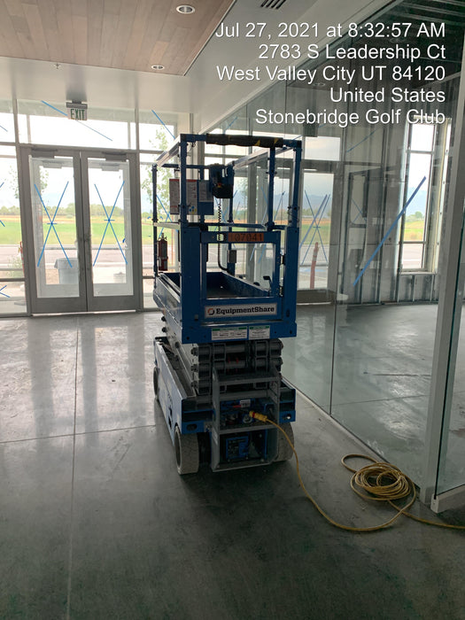 2020 Genie GS-1930 Solid Non Marking Tires, Beacon, Folding rails with half height swing gate, 800W Inverter