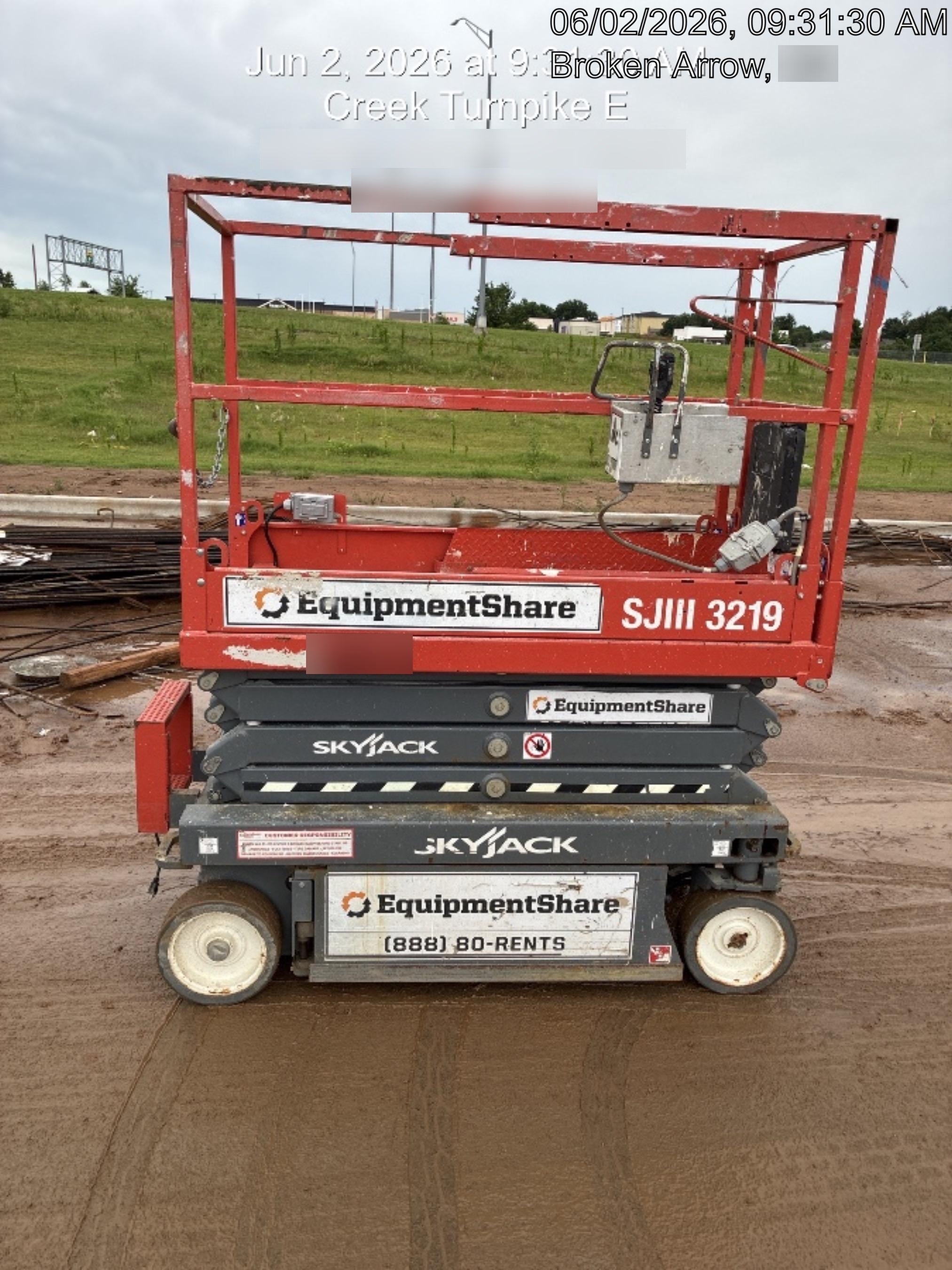 2019 Skyjack SJIII-3219 Standard Options, Trojan Batteries