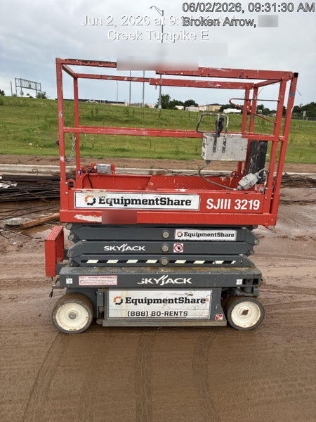 2019 Skyjack SJIII-3219 Standard Options, Trojan Batteries