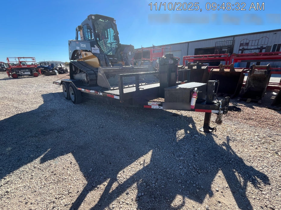 2024 TEXAS PRIDE TRAILERS 21' Lowboy Gravity Tilt Bed 14K Bumper Pull Trailer