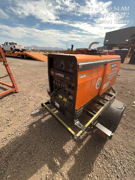 2023 Lincoln Electric LE400 Kubota V1505, Trlr, Cable Rack, Light Kit, ES Decals, T3