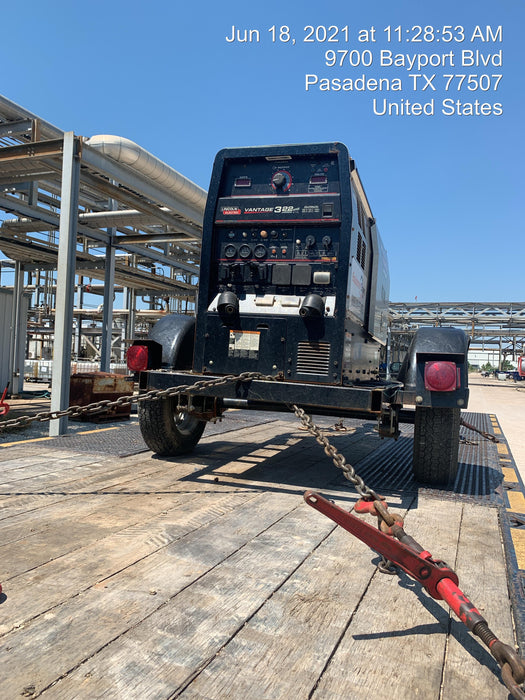 2018 Lincoln Electric Vantage 322 Lincoln Vantage 322 Welder Ready Pak 3 - Vantage 322, Trailer, Fender and light kit, Cable rack