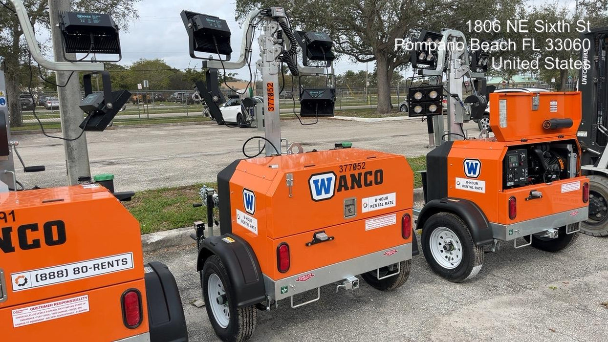 2023 Wanco WLTT-4MM4K Diesel, Deep Sea Controller, Shore Power Plug, Auto Start, (4) 350W LED Floodlights, 4kW Generator, 60 Gal Fuel Tank, 2" Ball, T3