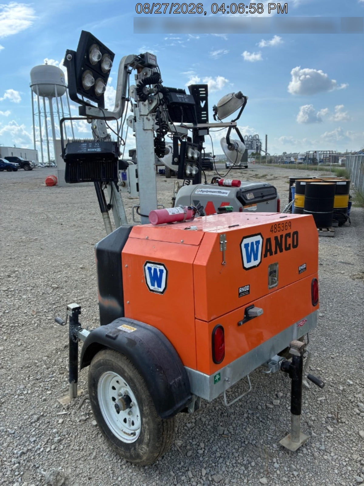 2025 Wanco WLTT-4MM4K Diesel, Mitsubishi L2E, 9.0HP @1800 rpm, Deep Sea Controller, Shore Power Plug, Auto Start, (4) 350W LED Floodlights, 4kW Generator, 60 Gal Fuel Tank, 2" Ball, T3