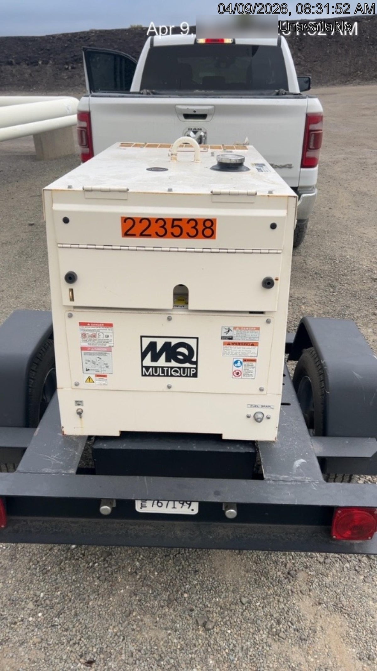 2022 Multiquip DA7000SSA3 Kubota Diesel, Trailer Mounted Package