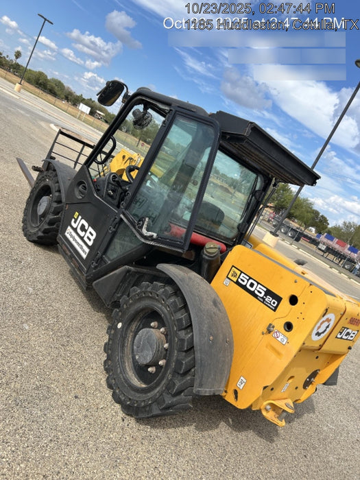 2020 JCB 505-20TC Cab/Heat/Air, Solid Tires, Work Lights, Beacon, Aux Hydraulics, Back up Alarm, ES Decals