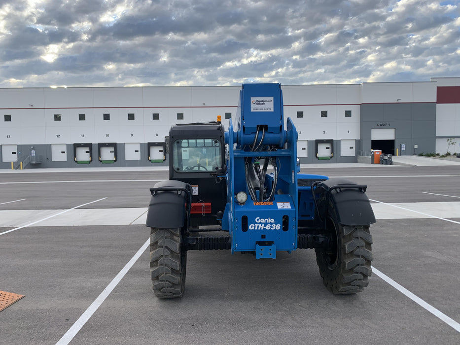 2020 Genie GTH-636 Cab/Heat/Air, Solid Tires, Work Lights, Beacon, Aux Hydraulics, Back up Alarm