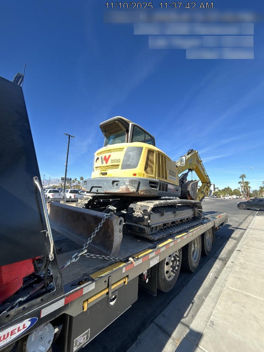 Wacker Neuson ET90 Enclosed Cab, Hybrid Tracks, Long Dipperstick, Bucket