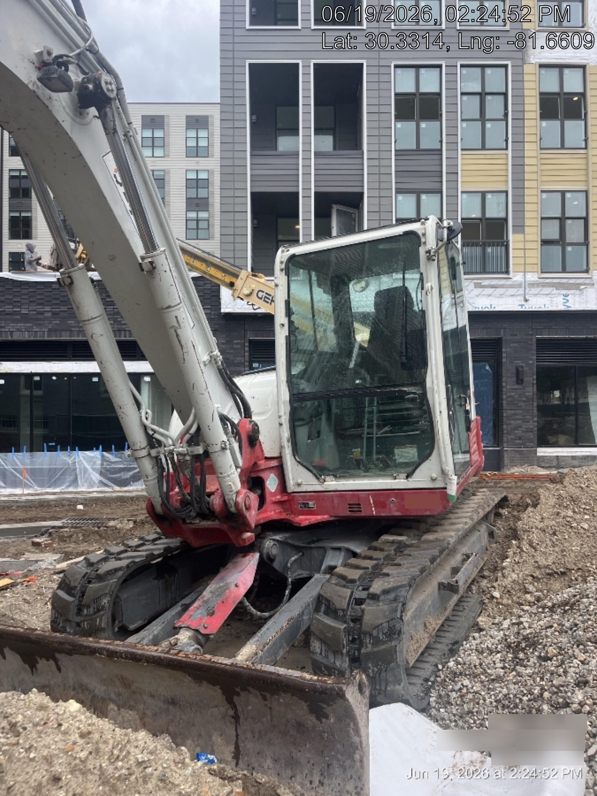 2019 Takeuchi TB290 Cab, AC, Rubber Tracks, Dozer Blade, Travel Alarm, Control Pattern Change Valve, Auxiliary Hydraulics w/18" Quick Coupler Bucket with teeth, 6.2 cu. ft. capacity/24" Quick Coupler Bucket with teeth, 8.6 cu. ft. capacity/36" Quick Coupler Bucket with teeth, 13.4 cu. ft. capacity, Quick Coupler, Hydraulic Thumb Installed