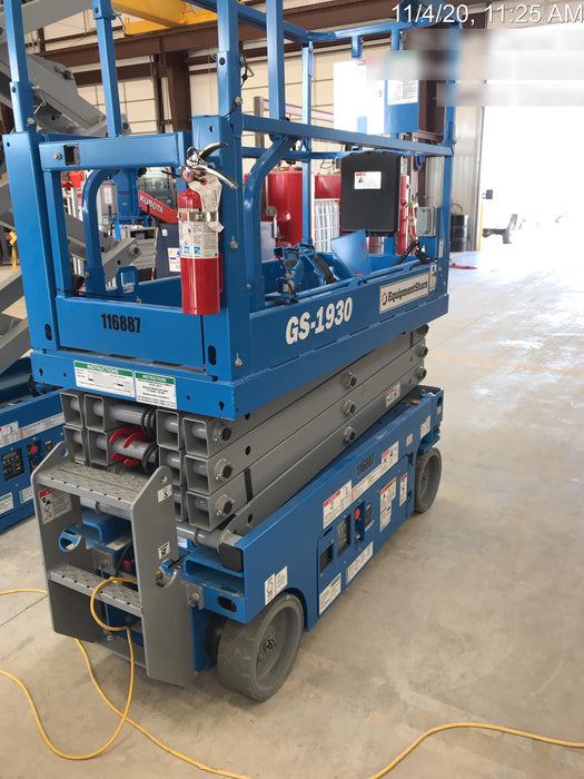 2020 Genie GS-1930 Solid Non Marking Tires, Beacon, Folding rails with half height swing gate