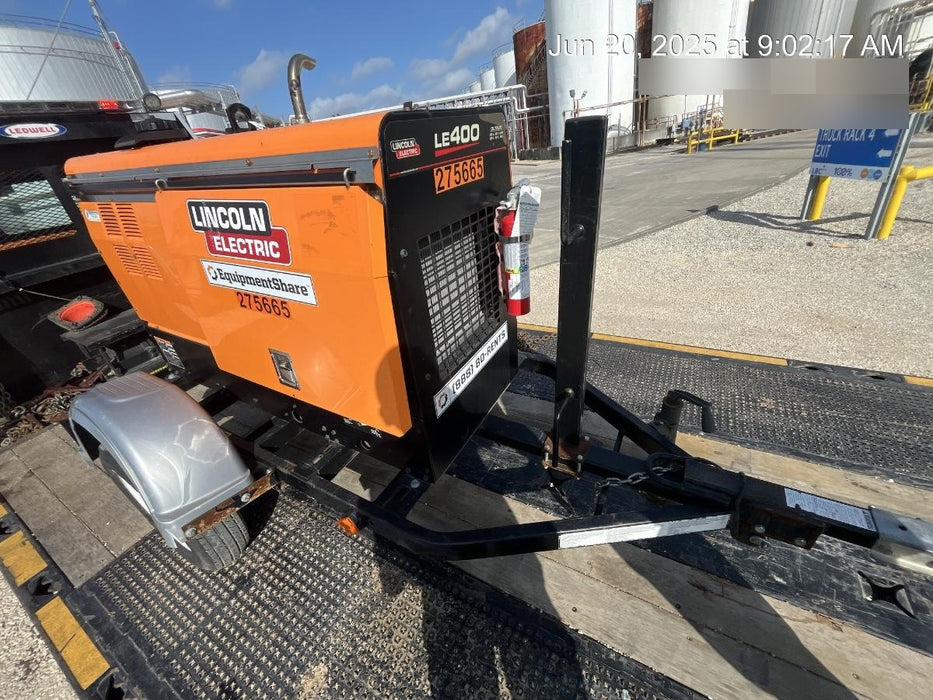 2022 Lincoln Electric LE400 Kubota V1505, Trlr, Cable Rack, Light Kit, ES Decals, T3