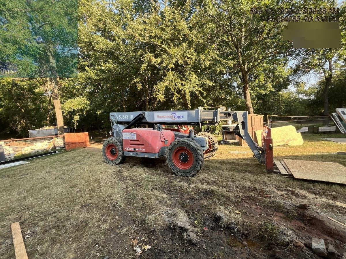 2016 Skyjack SJ843 TH 60" Carriage, Solid Tires, Open ROPS