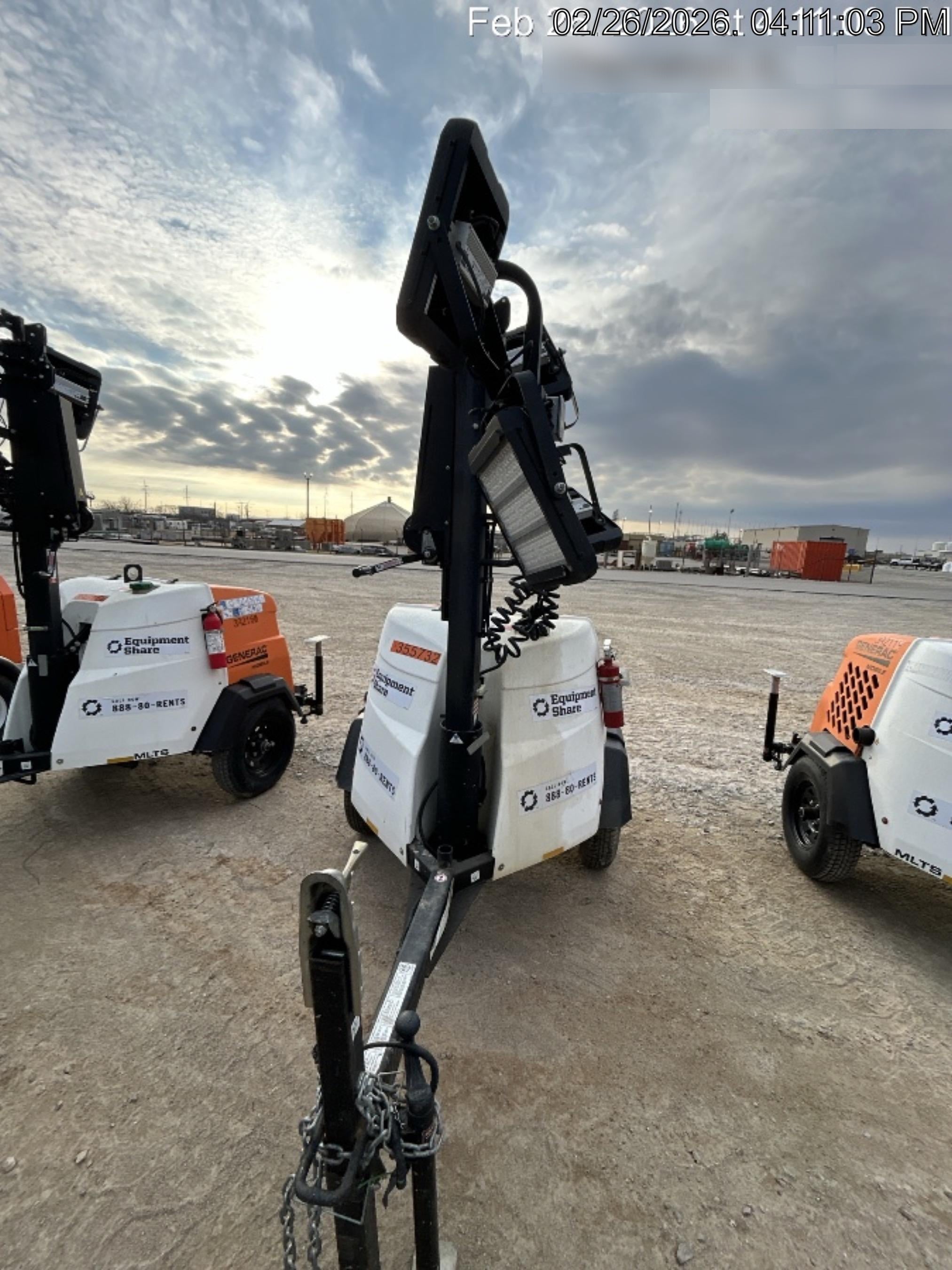 2023 Generac MLT2 Diesel, Flex Switch 120V Input, Powerzone Controller, 
(4) 320W LED Lights, 4kW Generator, 39.9 Gal Fuel Tank, 2" Ball, T3