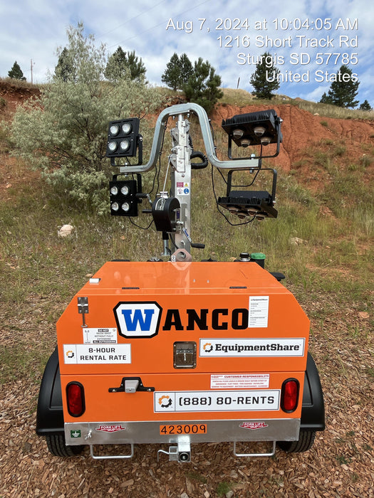 2024 Wanco WLTT-4MM4K Diesel, Deep Sea Controller, Shore Power Plug, Auto Start, (4) 350W LED Floodlights, 4kW Generator, 60 Gal Fuel Tank, 2" Ball, T3