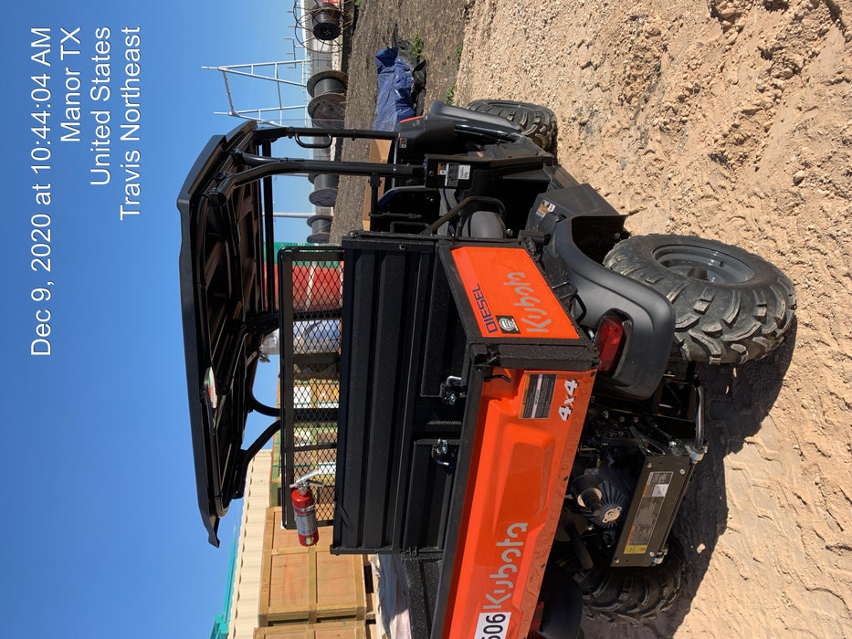 Kubota RTV-X1140WL-A 4WD, LED Strobe, Windshield Acrylic Clear, Plastic Canopy, Wire Harness Kit, Backup Alarm, Bed Liner