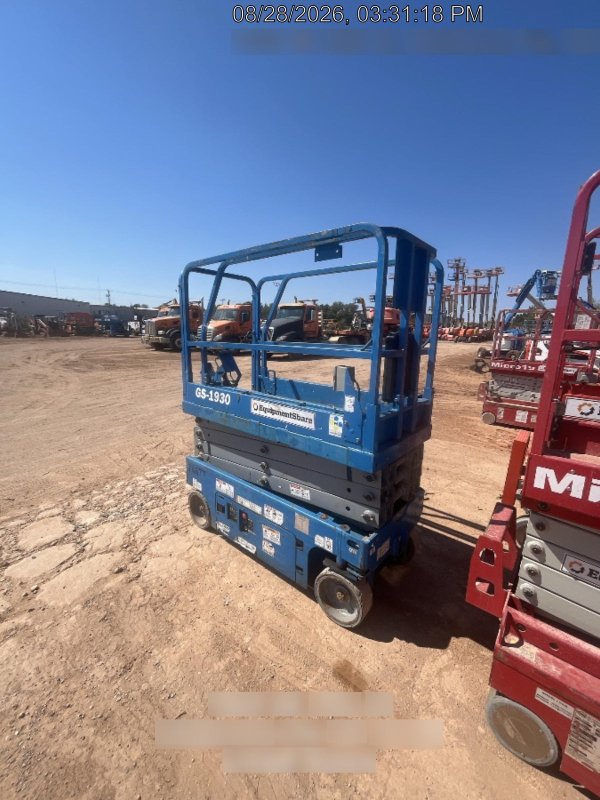 2020 Genie GS-1930 Fixed rails with chain entry gate - Pre A92.20