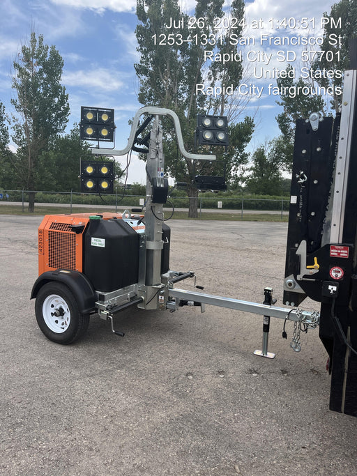 2024 Wanco WLTT-4MM4K Diesel, Deep Sea Controller, Shore Power Plug, Auto Start, (4) 350W LED Floodlights, 4kW Generator, 60 Gal Fuel Tank, 2" Ball, T3