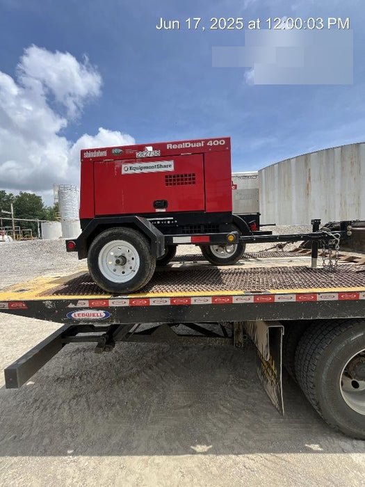 2022 Shindaiwa DGW400MDL Kubota D902 Engine, 23 HP, Dual Op Welder, Wire, Arc, Droop Stick, Tig, and CC Stick Functionality, Simulphase, 3 Phase and 1 Phase Gen Output, Single Axle NB Trlr, Slr Trckl Chrg 12V 12W, Fire Ext