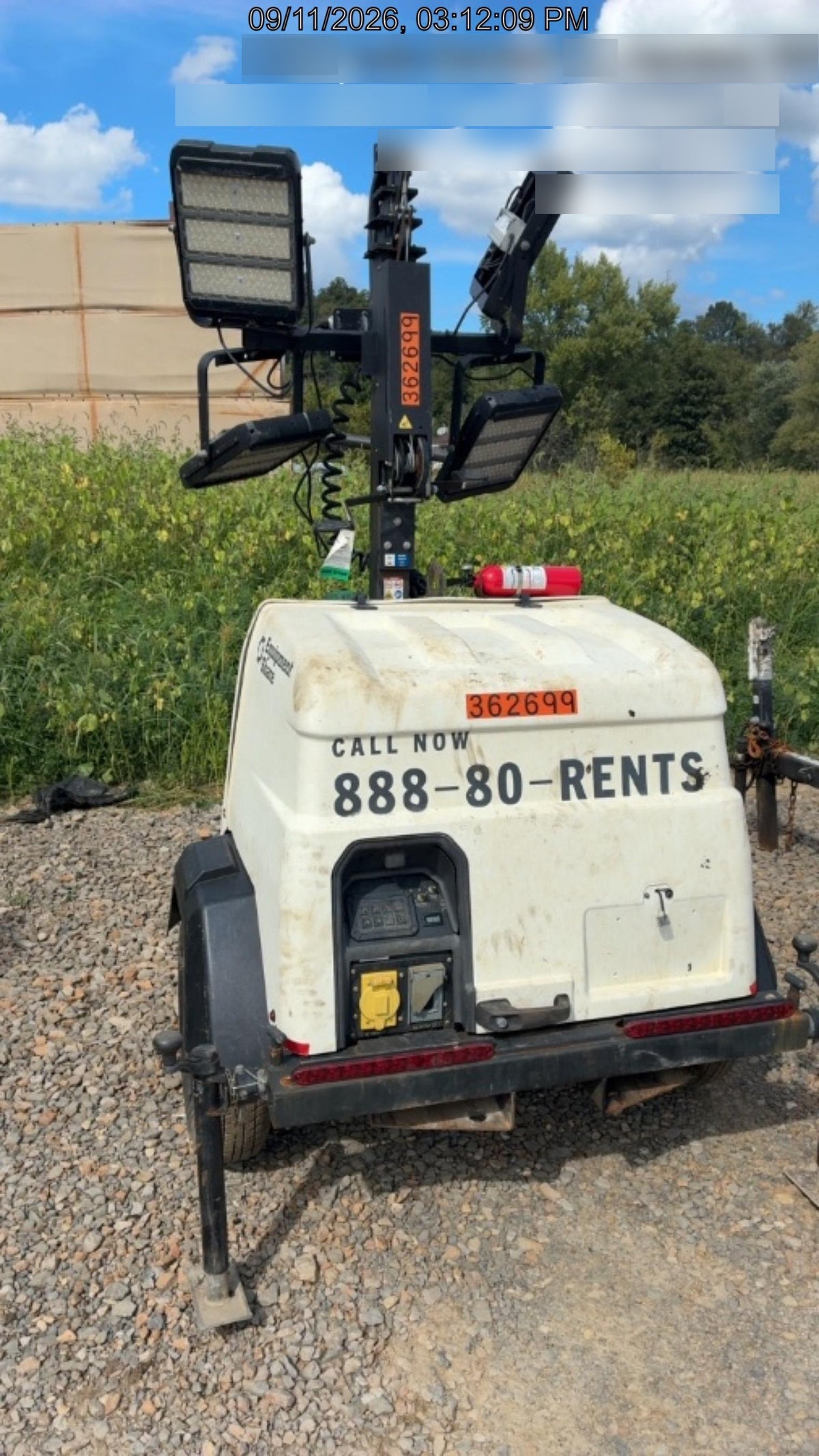2023 Generac MLT2 Diesel, Flex Switch 120V Input, Powerzone Controller, 
(4) 320W LED Lights, 4kW Generator, 39.9 Gal Fuel Tank, 2" Ball, T3