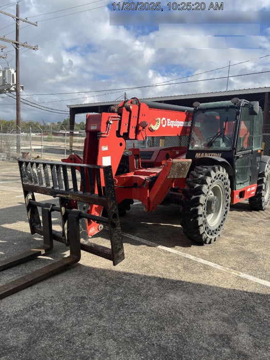2020 Manitou MTA12055SER3 Cab/Heat/Air, Solid Tires, Amber Strobe, Lift Hook w/66" Carriage, 60" Forks