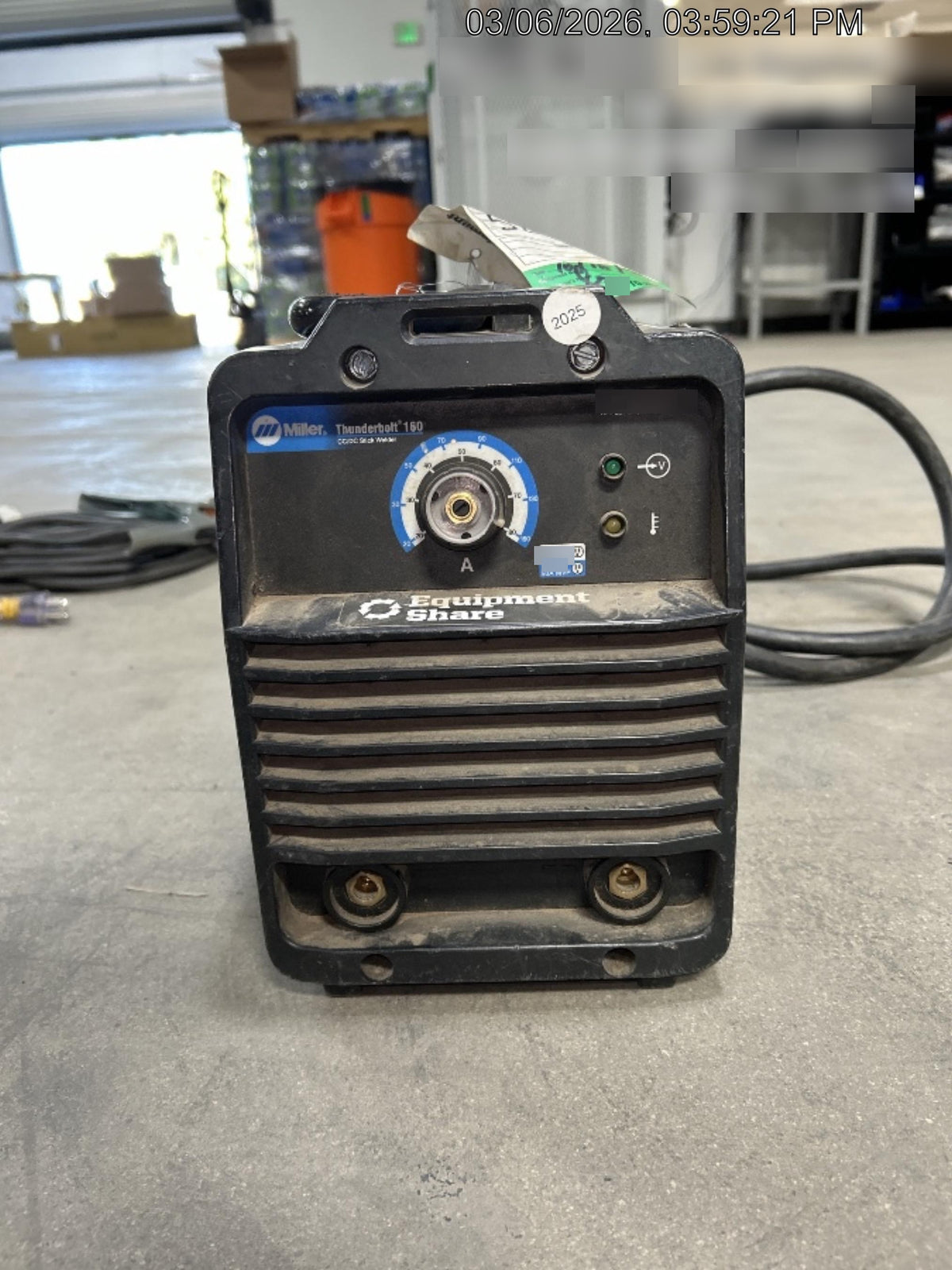 2019 MILLER ELECTRIC THUNDERBOLT 160 DC