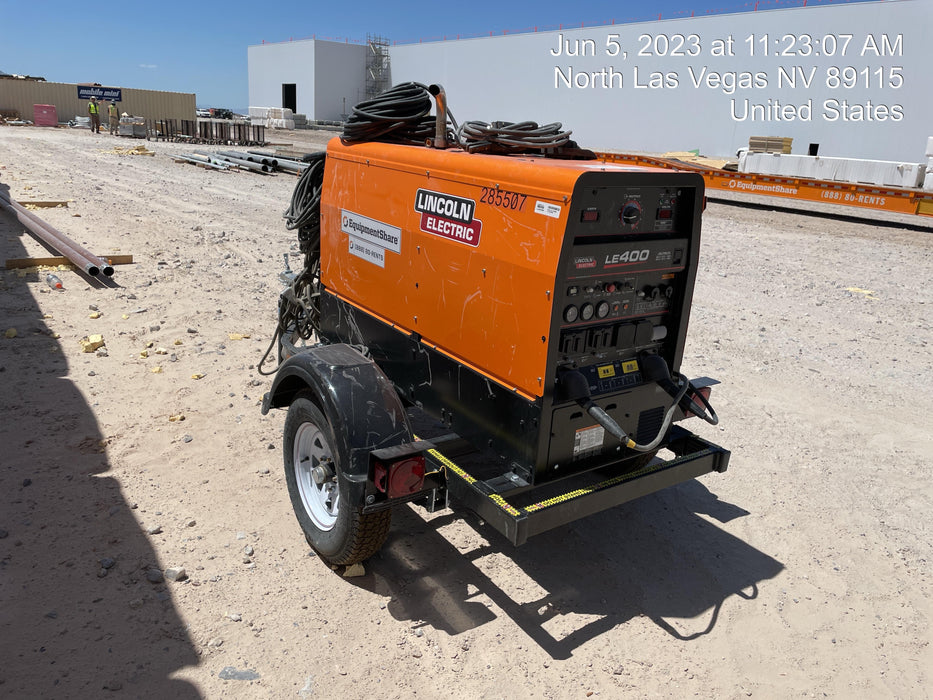 2022 Lincoln Electric LE400 Kubota V1505, Trlr, Cable Rack, Light Kit, ES Decals, T3