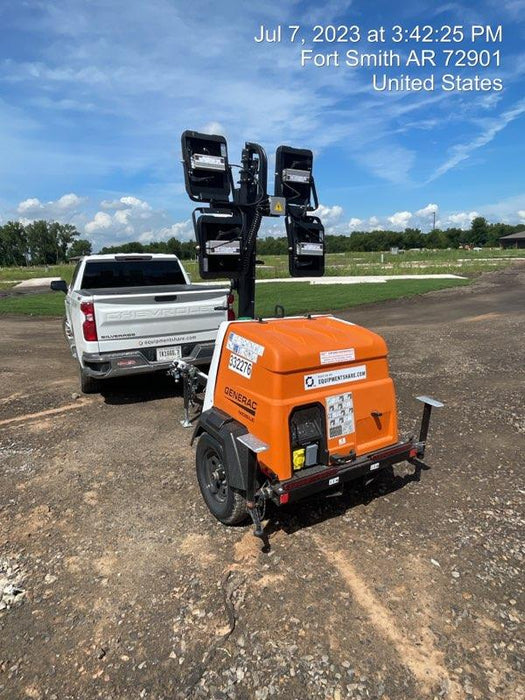 2023 Generac MLT2 Diesel, Flex Switch 120V Input, Powerzone Controller, (4) 320W LED Lights, 4kW Generator, 39.9 Gal Fuel Tank, 2" Ball, T3