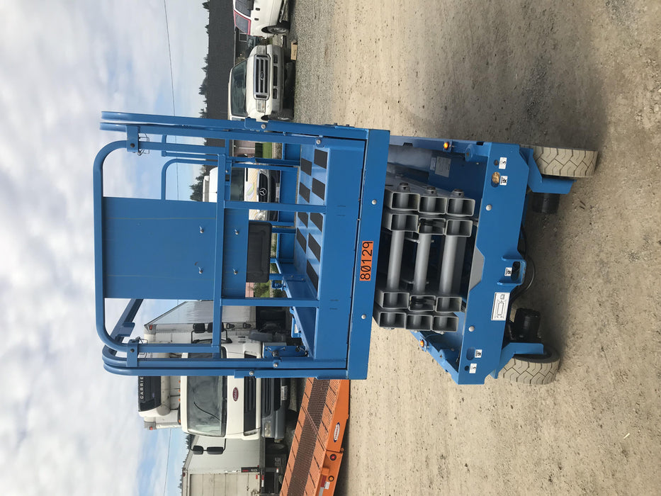 2019 Genie GS-2646 folding rails with full height swing gate, 800W Inverter