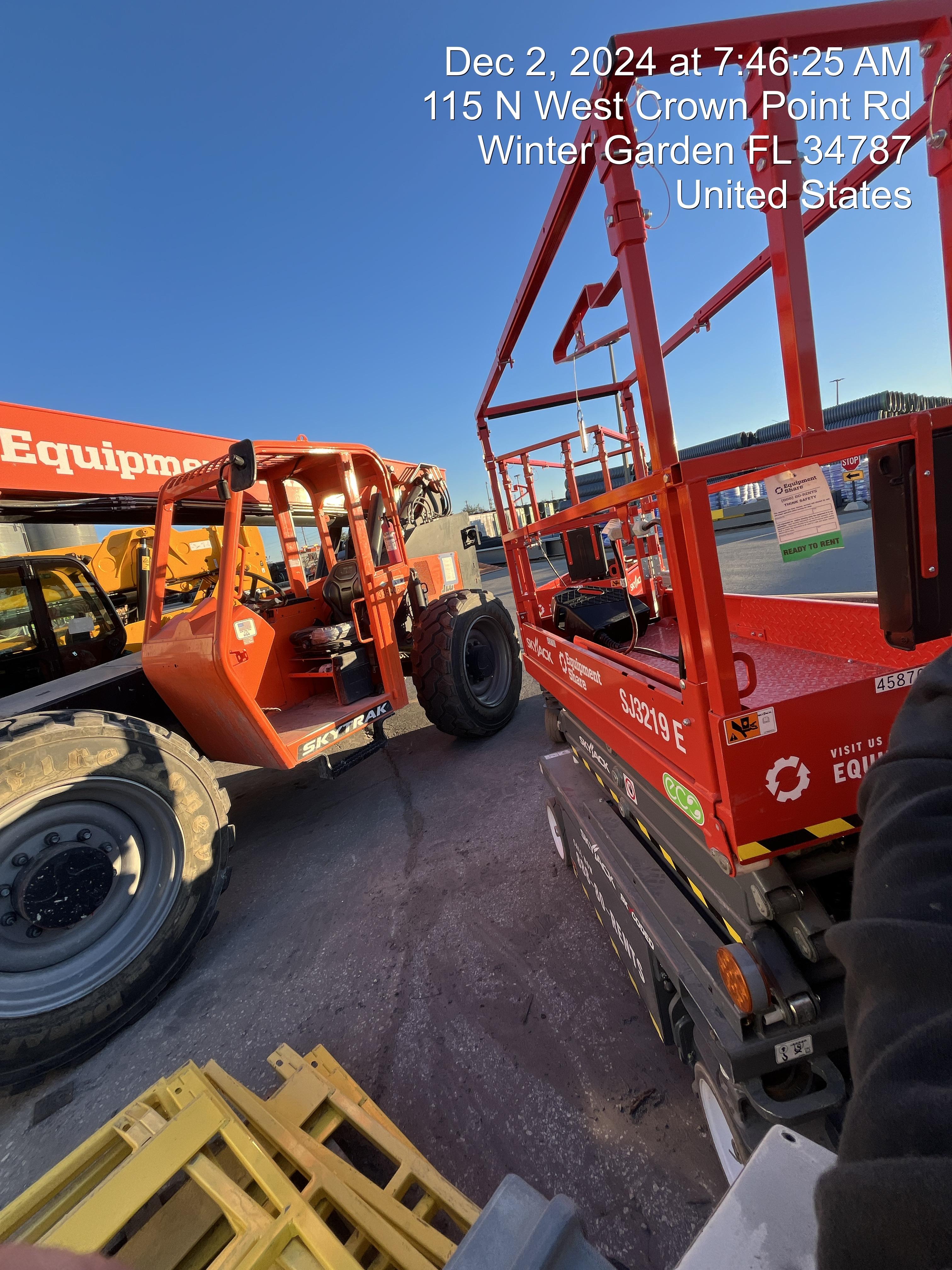 2024 Skyjack SJ3219 Electric Drive, Sld NM Tires, DBcns, RFRails, Power to Platform, T3 + Access Control