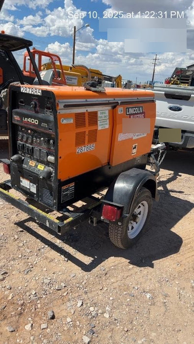 2023 Lincoln Electric LE400 Kubota V1505, Trlr, Cable Rack, Light Kit, ES Decals, T3