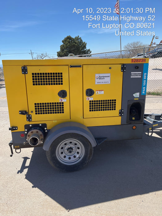 2020 ATLAS COPCO PAS 100 HF CS Enclosed