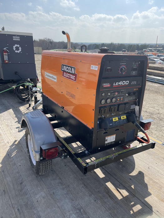 2022 Lincoln Electric LE400 Kubota V1505, Trlr, Cable Rack, Light Kit, ES Decals, T3