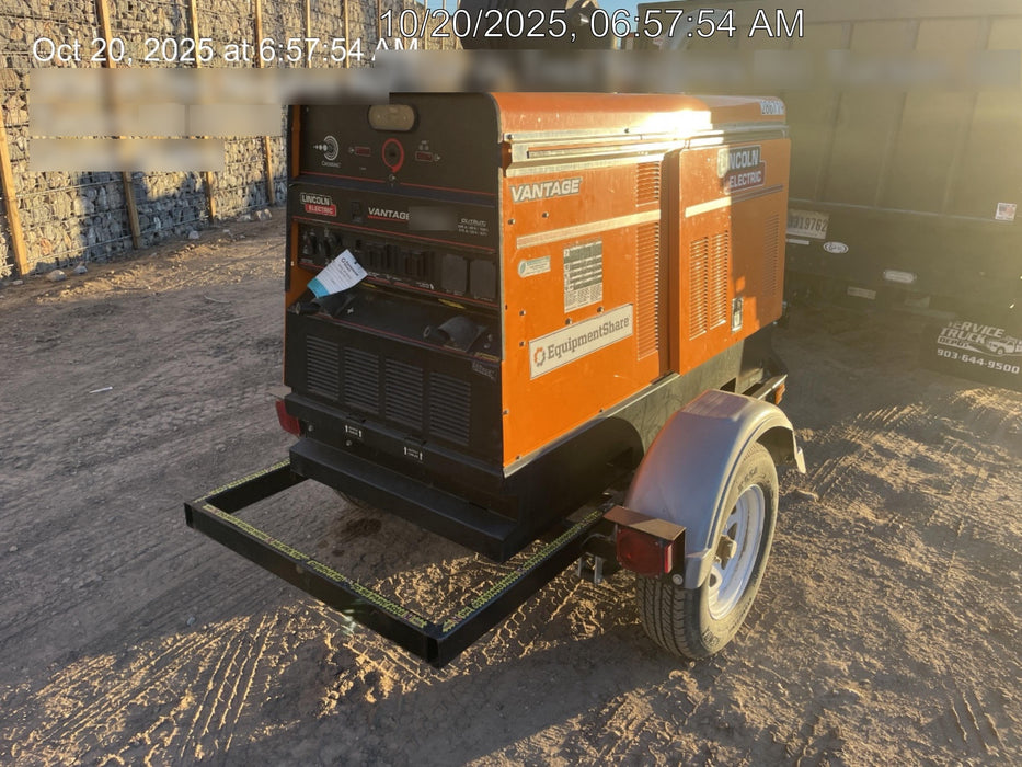 2022 Lincoln Electric Vantage 549X Crosslink Technology, Trailer Mounted, ES Decals, T3