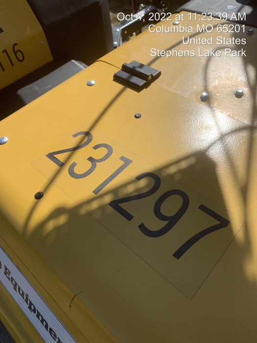 2022 Allmand NLV3GR (4) LED Light Fixture 350W, 23' Vertical Mast, 3kW Prime, Towable, Deep Sea L401, Leveling Jacks, Yanmar T4F 5.8hp