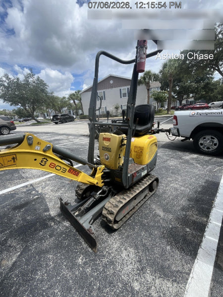 2017 Wacker Neuson 803 Wacker Neuson 803 Mini - Canopy Base/12" Bucket