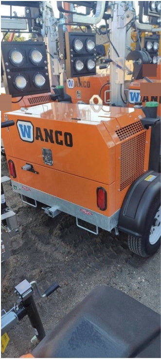 2023 Wanco WLTT-4MM4K Diesel, Deep Sea Controller, Shore Power Plug, Auto Start, (4) 350W LED Floodlights, 4kW Generator, 60 Gal Fuel Tank, 2" Ball, T3