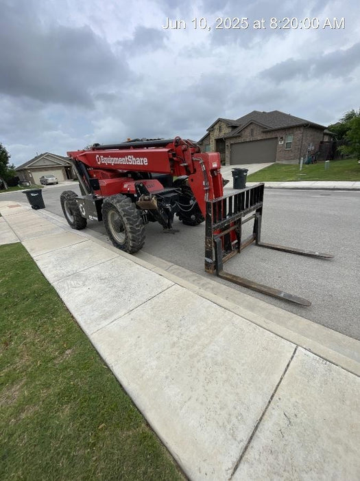 2019 Manitou MTA10055 Canopy, 120 HP, Solid Tires, Work Lights, Lift Hook, Auxiliary Hydraulics w/66" Carriage and 60" Forks