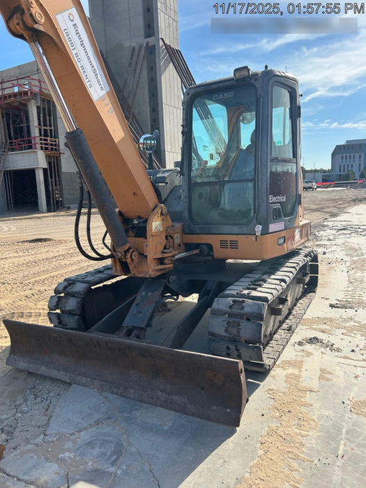 2015 Case CX80C CLOSED CAB, A/C, RUBBER TRACKS PADS, 7'-2" ARM