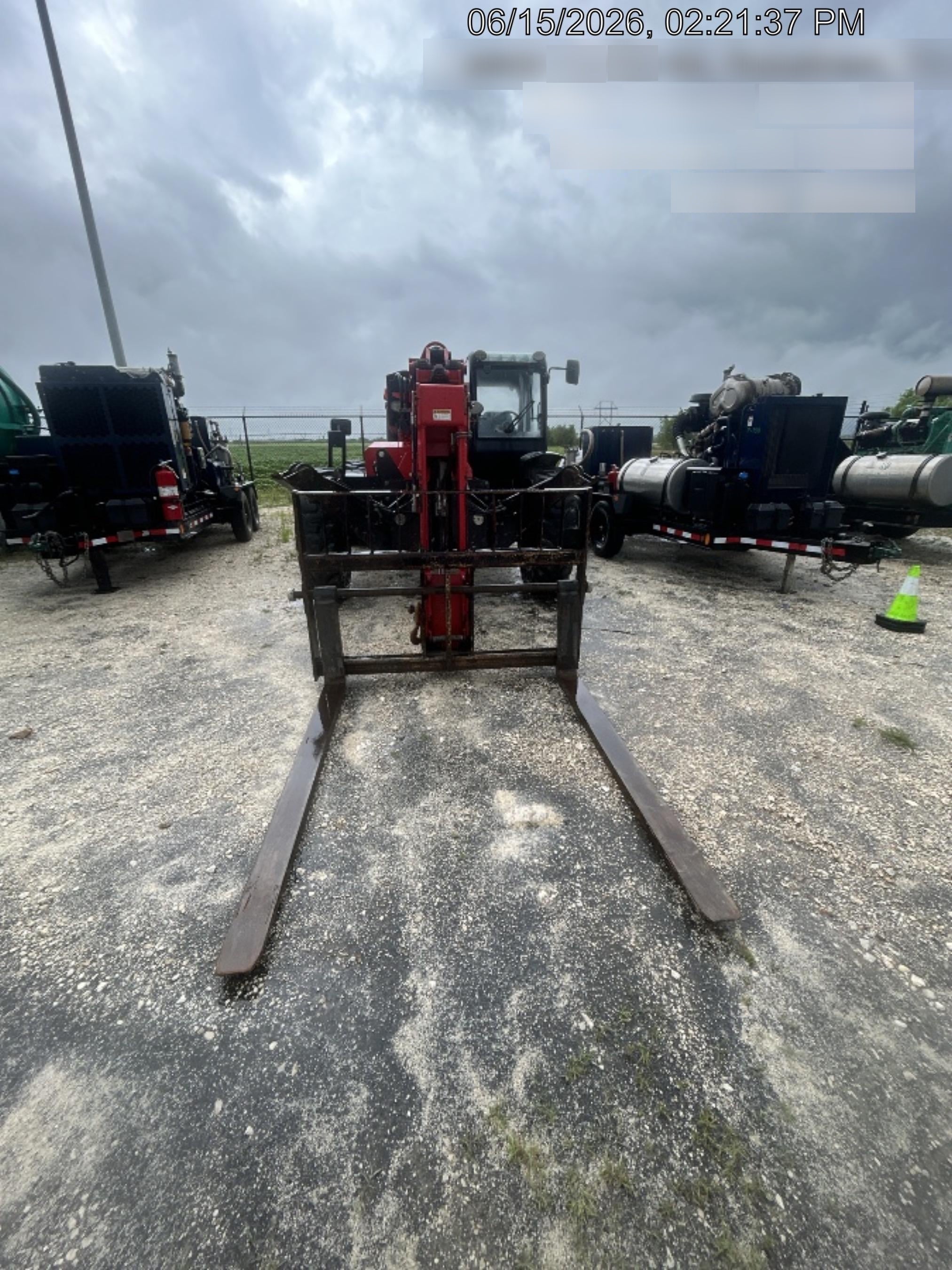 2019 Manitou MTA10055 Cab/Heat/Air, 120 HP, Solid Tires, Work Lights, Lift Hook, Auxiliary Hydraulics 66" Carriage and 60" Forks