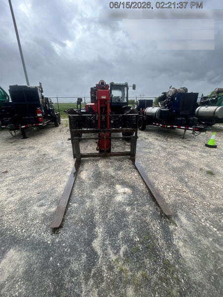 2019 Manitou MTA10055 Cab/Heat/Air, 120 HP, Solid Tires, Work Lights, Lift Hook, Auxiliary Hydraulics 66" Carriage and 60" Forks