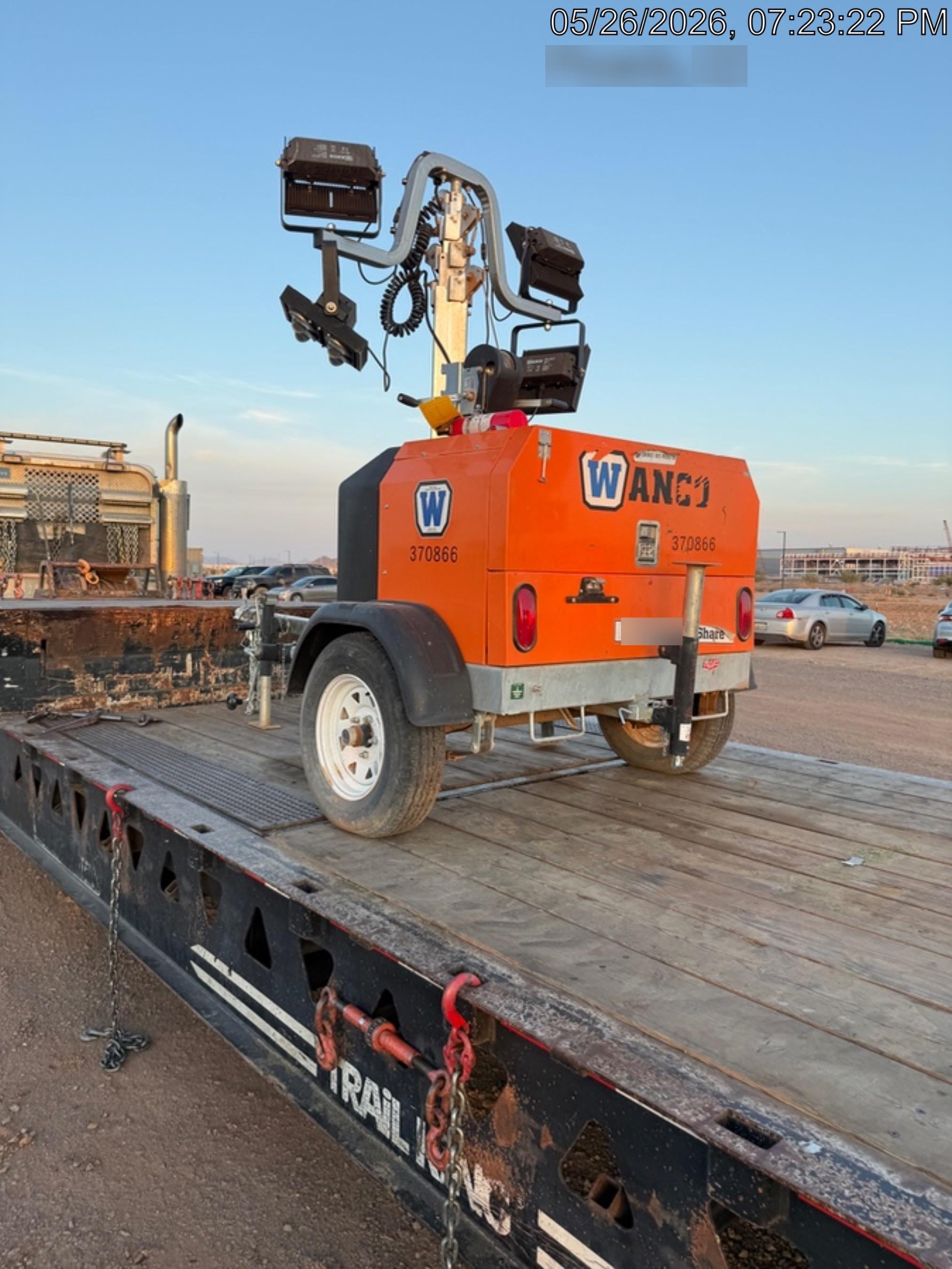 2023 Wanco WLTT-4MM4K Diesel, Deep Sea Controller, Shore Power Plug, Auto Start, (4) 350W LED Floodlights, 4kW Generator, 60 Gal Fuel Tank, 2" Ball, T3