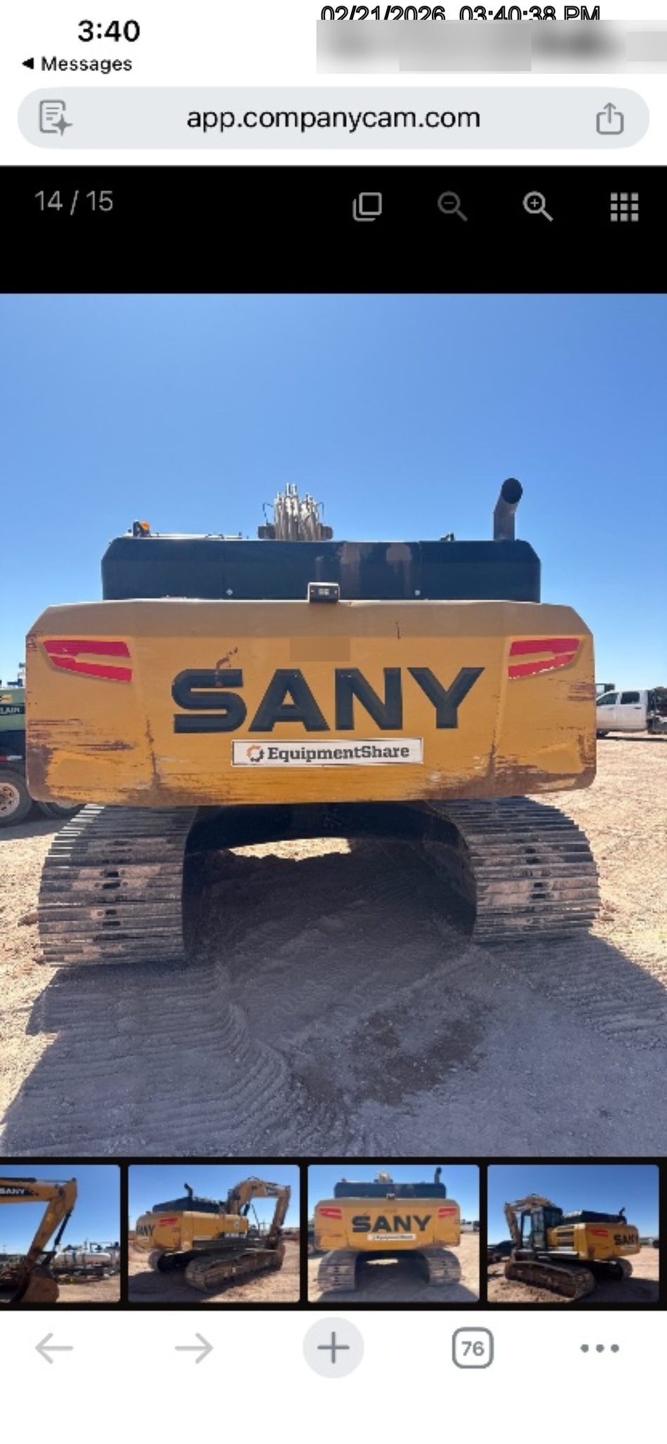 Sany SY265C SY265 Tier 4 - Cab, Hydraulic QC,  Buckets: 48" , Hydraulic Hammer 5,000lb impact class