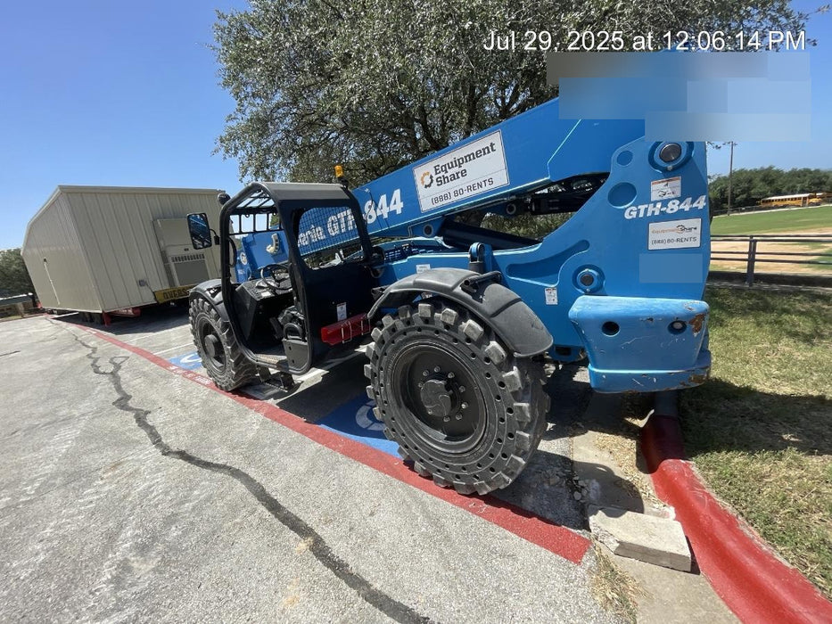 2018 Genie GTH-844 Genie GTH-844 w/ROPS, Work Lights, Solid Tires, RH Cab Mesh, Beacon, 60" Carriage and Forks