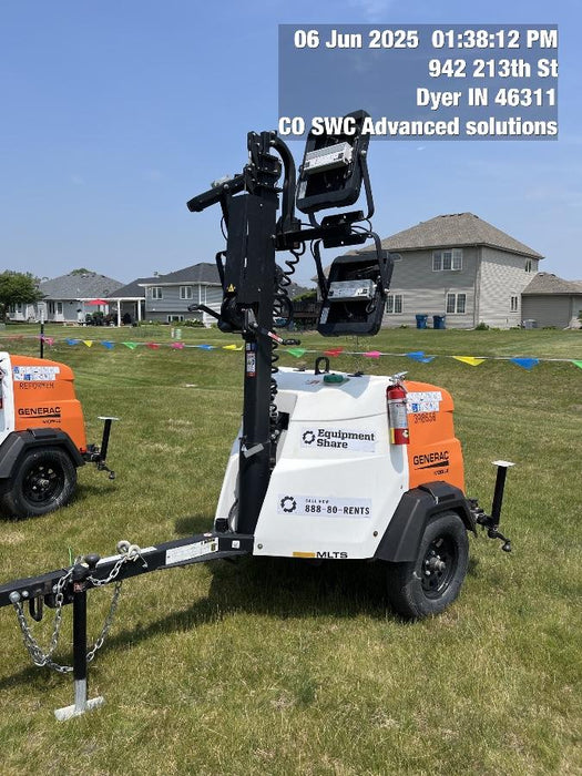 2024 Generac MLT2 Diesel, Flex Switch 120V Input, Powerzone Controller, 
(4) 320W LED Lights, 4kW Generator, 39.9 Gal Fuel Tank, 2" Ball, T3