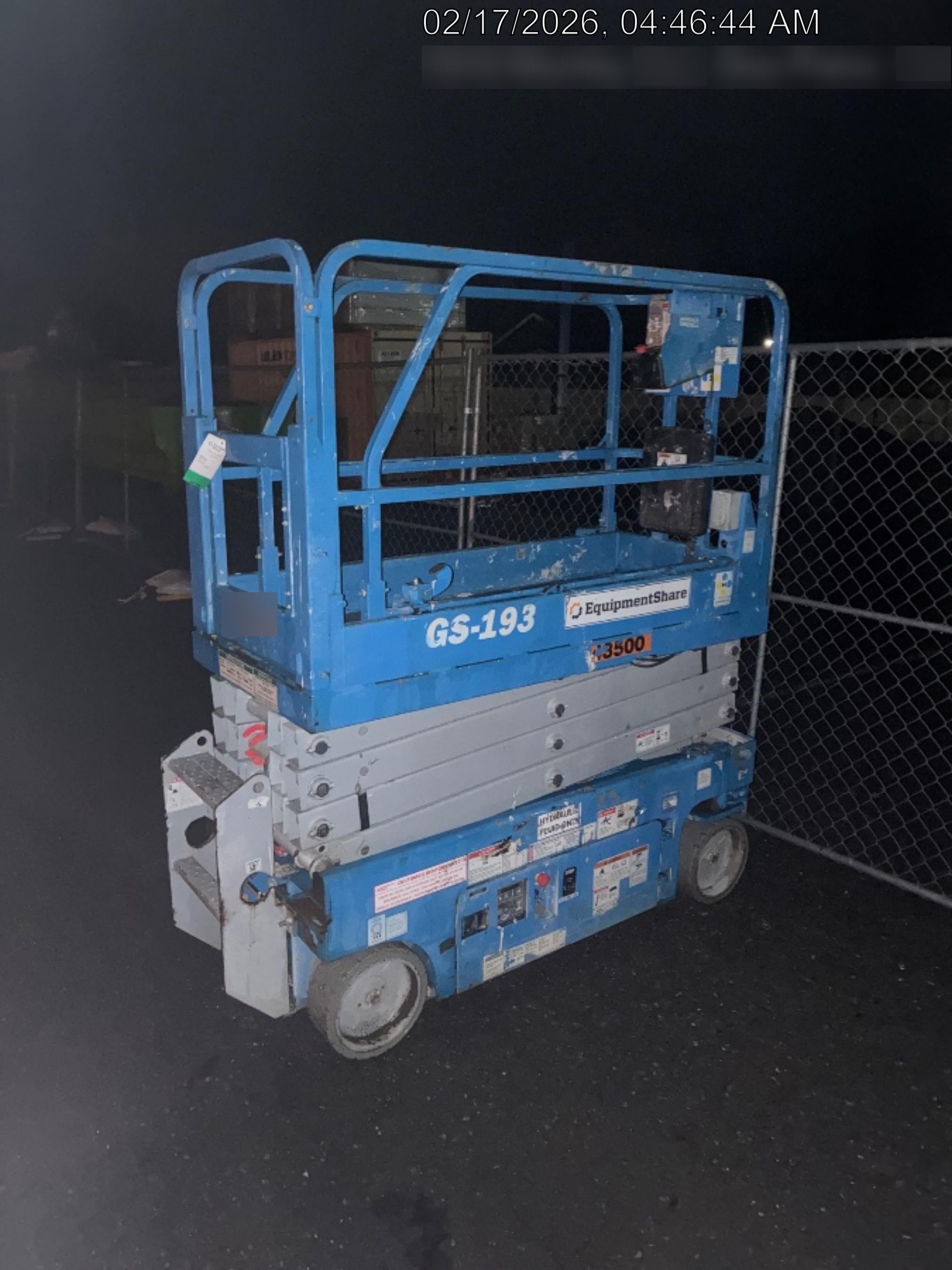 2019 Genie GS-1930 Half Height Swing Gate, 800W Inverter